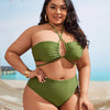 Plus Size Halter Split Swimsuit – 3-Piece Sexy Bikini Set
