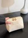 PU Leather Woven Clutch β Small Handbag for Women