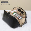 Large Travel Makeup Bag – Portable PU Leather Cosmetic Organizer