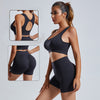 Seamless 2-Piece Yoga Set – Vest & High-Waist Shorts Supportive • Stylish • Ultra-Comfortable