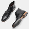 Men’s Plus-Size Chelsea Boots – Side Zipper Leather Low Heel