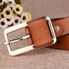 Genuine Cowhide Slim Leather Belt – Frosted Casual & Dress Style