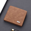 Men’s Short PU Leather Wallet – Multi-Compartment & Retro Style