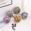 Round Crystal Basketball Evening Bag – Sparkling Gradient Handheld Clutch