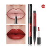 Pudaier 2-in-1 Matte Lip Gloss & Lip Liner – Agate Red Velvet Tint