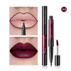 Pudaier 2-in-1 Matte Lip Gloss & Lip Liner – Agate Red Velvet Tint