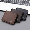 Men’s PU Leather Wallet – Short, Soft & Zippered