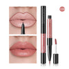 Pudaier 2-in-1 Matte Lip Gloss & Lip Liner – Agate Red Velvet Tint
