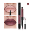 Pudaier 2-in-1 Matte Lip Gloss & Lip Liner – Agate Red Velvet Tint