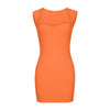 Sleeveless Knitted Strap Mini Dress – Bodycon Fit