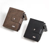 Men’s Anti-Theft PU Leather Wallet – Zipper & Multi-Function