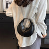 Small Silver Leather Crossbody Bags for WomenTrend Underarm Handbags and Purses Chain Armpit Shoulder Side Bags