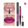 Pudaier 2-in-1 Matte Lip Gloss & Lip Liner – Agate Red Velvet Tint
