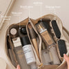 Large Travel Makeup Bag – Portable PU Leather Cosmetic Organizer