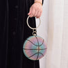 Round Crystal Basketball Evening Bag – Sparkling Gradient Handheld Clutch