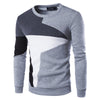 Men’s Printed Casual O-Neck Slim Cotton Sweater – Stylish Comfort