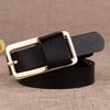 Genuine Cowhide Slim Leather Belt – Frosted Casual & Dress Style