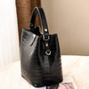 High-Capacity Women’s Crocodile Pattern Handbag – Shoulder & Messenger Bag