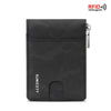 Men’s RFID PU Leather Zipper Wallet – Multi-Card Camouflage Organizer