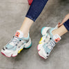 Rainbow Chunky Sneakers – Women’s Summer Platform Shoes