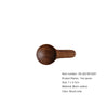 Minimalist Black Walnut Cutlery Set – Nordic Style Portable Wooden Tableware