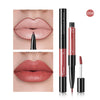 Pudaier 2-in-1 Matte Lip Gloss & Lip Liner – Agate Red Velvet Tint