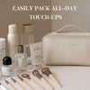 Large Travel Makeup Bag – Portable PU Leather Cosmetic Organizer