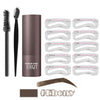 One Step Eyebrow Stamp Shaping Kit – Eyebrow Gel with Stencils & Brush