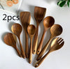 Thailand Teak Wooden Utensils – Natural Handcrafted Kitchen Set