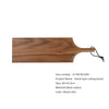 Minimalist Black Walnut Cutlery Set – Nordic Style Portable Wooden Tableware