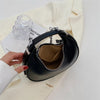 Small Silver Leather Crossbody Bags for WomenTrend Underarm Handbags and Purses Chain Armpit Shoulder Side Bags