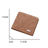 Men’s Short PU Leather Wallet – Multi-Compartment & Retro Style