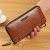 Men’s PU Leather Long Wallet – Large Capacity Clutch