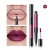 Pudaier 2-in-1 Matte Lip Gloss & Lip Liner – Agate Red Velvet Tint