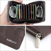 Men’s RFID PU Leather Zipper Wallet – Multi-Card Camouflage Organizer