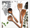 Thailand Teak Wooden Utensils – Natural Handcrafted Kitchen Set