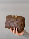 PU Leather Woven Clutch β Small Handbag for Women
