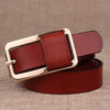 Genuine Cowhide Slim Leather Belt – Frosted Casual & Dress Style
