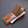 Men’s Short PU Leather Wallet – Multi-Compartment & Retro Style