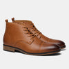 Men’s Plus-Size Chelsea Boots – Side Zipper Leather Low Heel