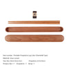 Minimalist Black Walnut Cutlery Set – Nordic Style Portable Wooden Tableware