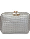 PU Leather Woven Clutch β Small Handbag for Women