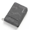 Men’s RFID PU Leather Zipper Wallet – Multi-Card Camouflage Organizer