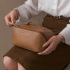 Large Travel Makeup Bag – Portable PU Leather Cosmetic Organizer
