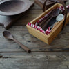 Minimalist Black Walnut Cutlery Set – Nordic Style Portable Wooden Tableware