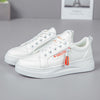 Girls’ Casual Leather Board Shoes – Stylish Height-Boosting Sneakers