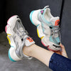 Rainbow Chunky Sneakers – Women’s Summer Platform Shoes