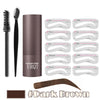 One Step Eyebrow Stamp Shaping Kit – Eyebrow Gel with Stencils & Brush
