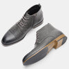 Men’s Plus-Size Chelsea Boots – Side Zipper Leather Low Heel