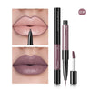 Pudaier 2-in-1 Matte Lip Gloss & Lip Liner – Agate Red Velvet Tint